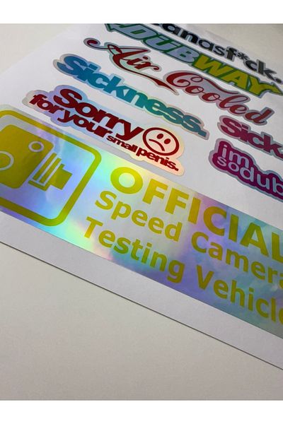 cakaybu Car Sticker (Sticker) Notebook, Helmet, Wall, Bicycle, Motorcycle, Cabinet, Door A4 Sizes