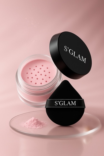 S'GLAM PINK TRANSPARAN PUDRA
