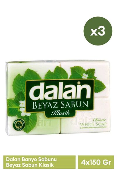 Dalan White Soap Classic Bathroom - 4X150 X 3 Pieces