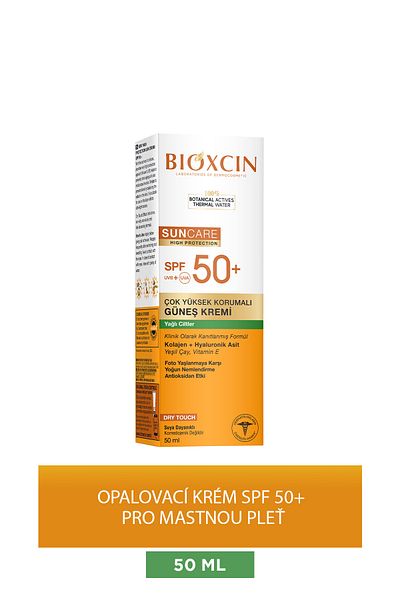 Bioxcin Sun Care Opalovací krém pro mastnou pleť Spf50 50 ml