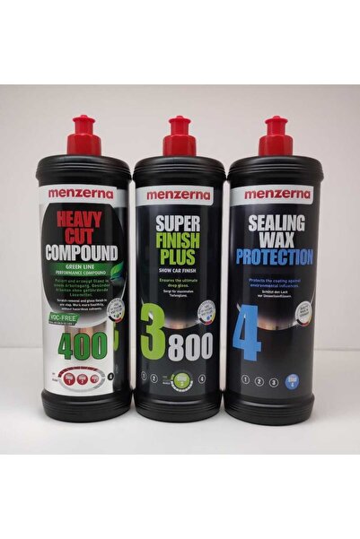 Menzerna Yeşil 400 3800 Sealingwax Pasta Hare Boya Kor. Set 1 Lt