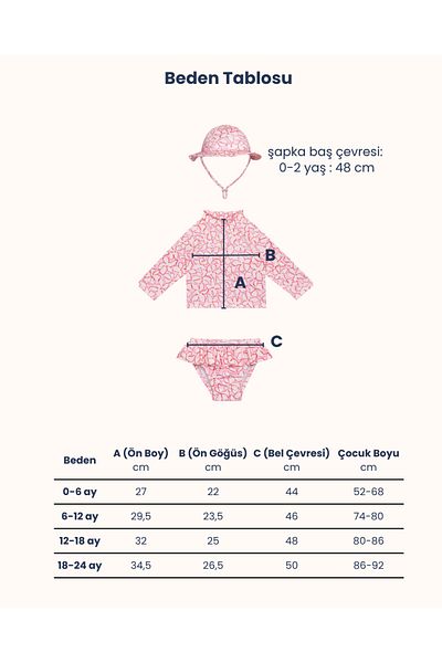 SAND MOTHER Baby Girl Swimsuit Set with Uv Protection Long Sleeve