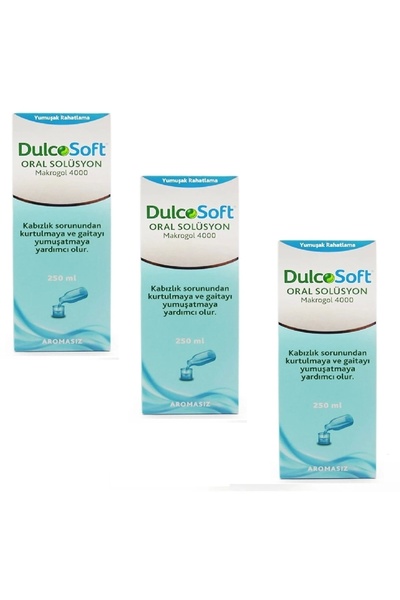 Dulcosoft Oral Solüsyon Makrogol 4000 250 ml 3 Adet