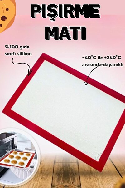 Genel Markalar Silpat Silikon Yanmaz Yapışmaz Pişirme Matı 40x30 Cm