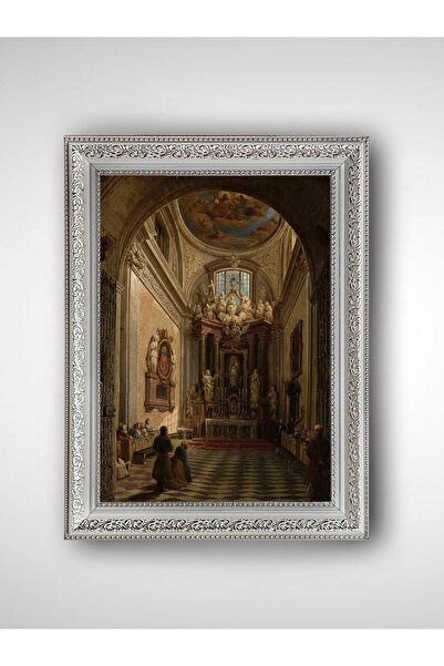 WoodyArts Κυριακόστηλη ιεραστική κατάσταση - Λευκός vintage καρέ