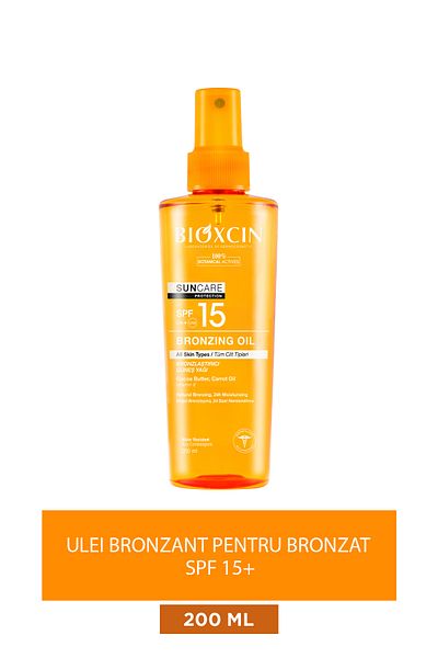 Bioxcin Îngrijire solară Bronzlaştırıcı Yağ 200 ml 15 Spf-