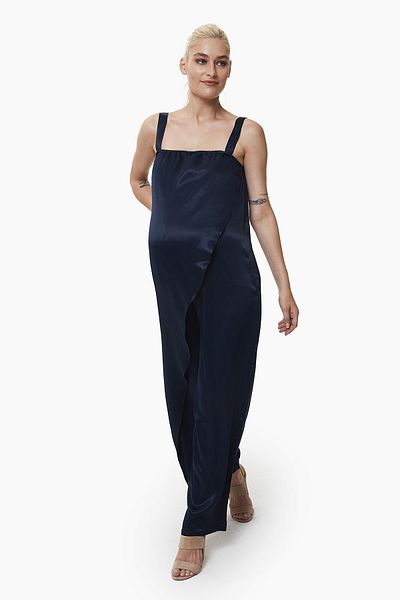 Style The Bump Alice Exclusive Satin Maternity Jumpsuit