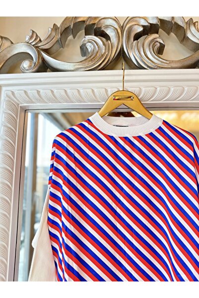 Invee İNVEE 6252 Ekru Triko - Şifon Mix Tunik