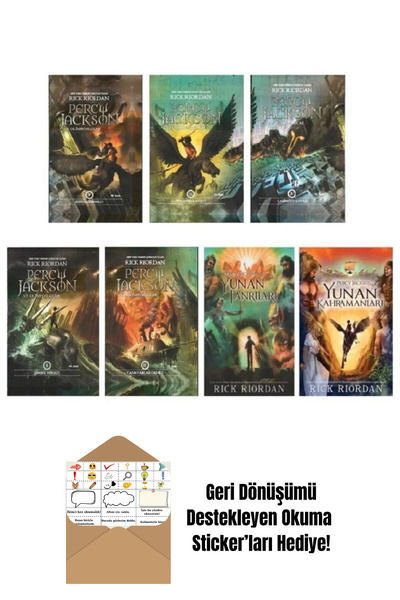 Doğan Egmont Percy Jackson Ve Olimposlular 7 Kitap + Okuma Sticker'ları