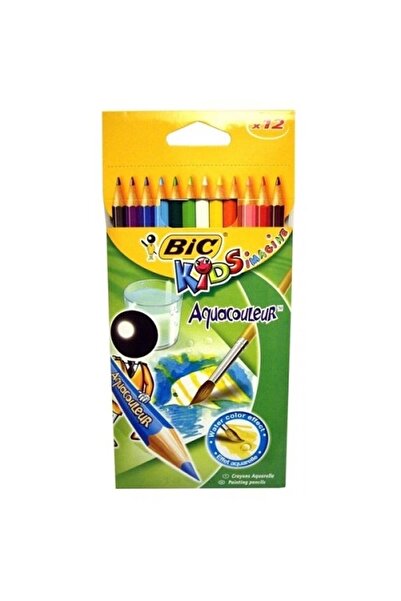 Bic Aquacouleur Kuru-Sulu Boya Kalemi Tam Boy 12'li