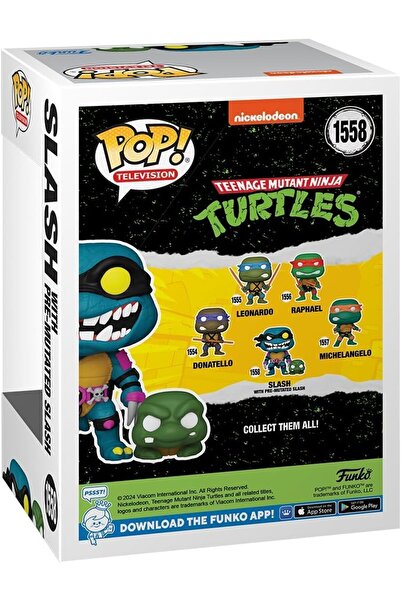 Funko Pop! Tv: TMNT S4 - Slash ve Mutasyona Uğramış Kaplumbağa S