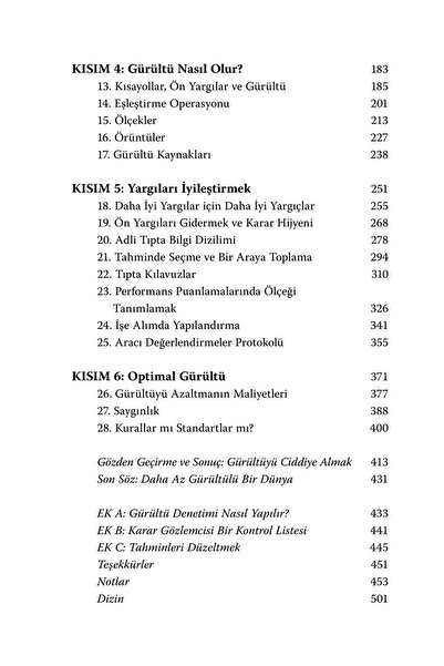 Pegasus Yayınları Gürültü: İnsan Yargısında Hata - Daniel Kahneman, Olivier Sibony, Cass Sunstein