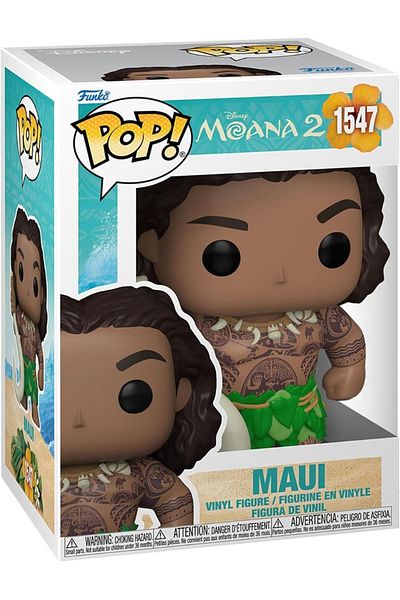 Funko Pop! Disney: Moana 2 Maui with Fish Hook Vinyl Figures
