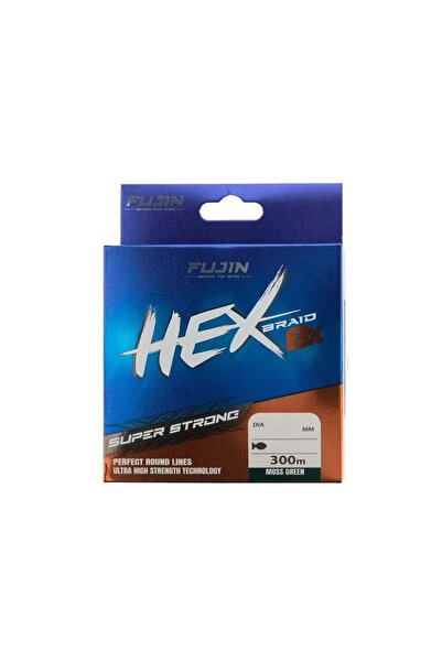 Fujin Hex Braid 8x 300mt Moss Green PE İp Misina - 0.14MM
