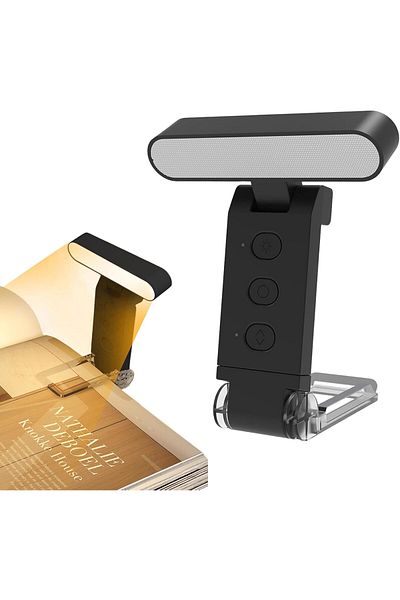 miraza Clip-on Reading Lamp, USB Charging, 6 Brightness Levels, 700 mAh Battery