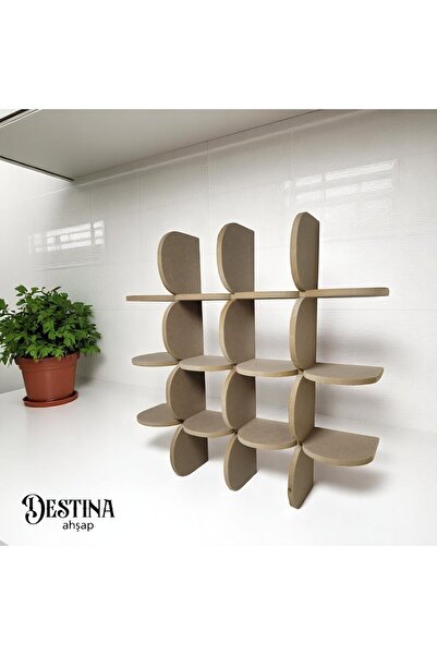 Destina Ahşap Fincan, Kupa, Bardak Rafı- Çok Amaçlı Raf