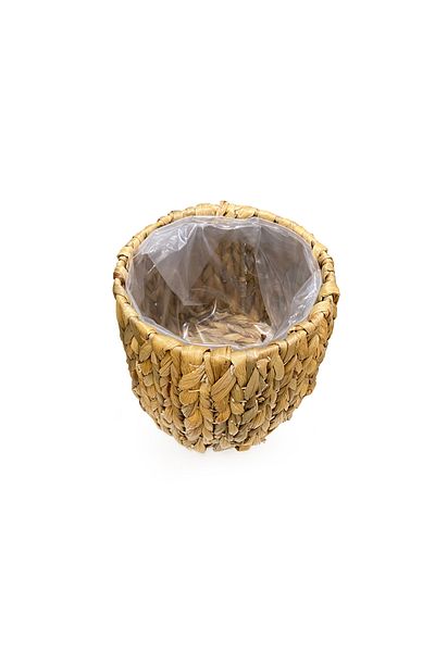 sever ithalat Natural Wicker Planter/Flower Basket – Decorative and Stylish Design with Waterproof Interior Coating