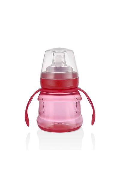 MOOMA Kindy Sippy-Free Educational Water Drinking Cup 200 ml 6 Months - Red