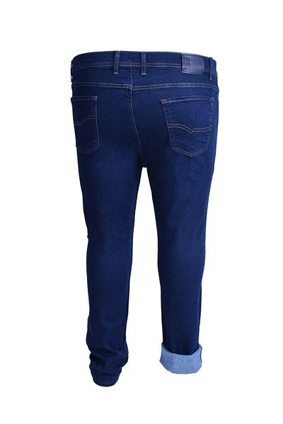 DostumGiyim Bugi Star Black Classic Fit Plus Size High Waist Regular Leg Men's Jeans