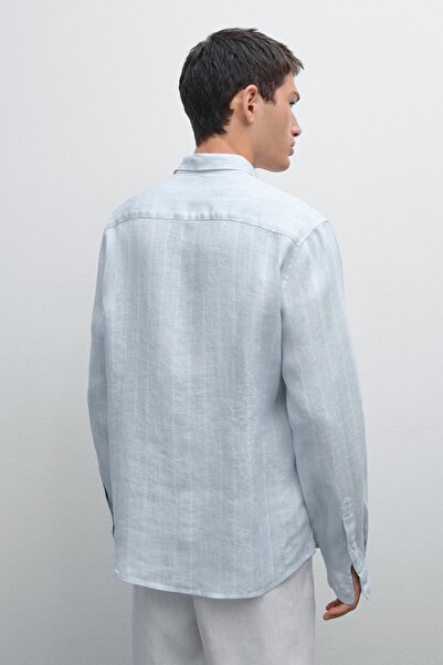 Massimo Dutti Regular fit çift çizgili gömlek