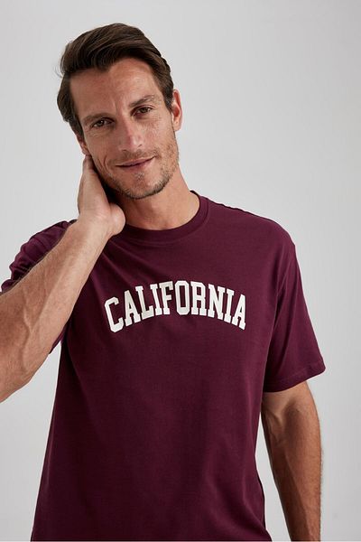 DeFacto Tricou cu mânecă scurtă imprimat cu decolteu rotund B0656axns