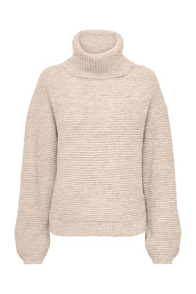 ONLY Turtleneck Knitted Cream Women's Sweater15294486