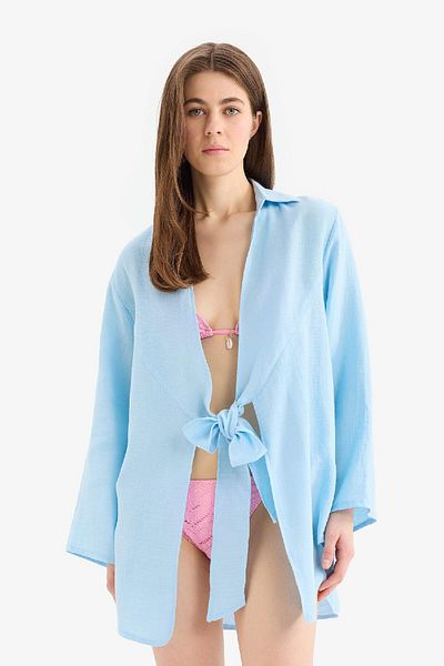 DeFacto Φύγε στην αγάπη Regular Fit Muslin Beach Ρούχα B7333AX25SM