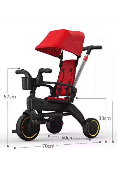 dearest Yoyabebek ebeveyn kontrollü 3 tekerlekli bebek bisikleti luxurymom 0-5 yaş