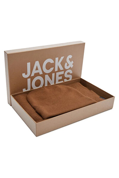 Jack & Jones Ανδρικό μινιμαλιστικό σετ καπέλο και κασκόλ Jack&Jones - Χειμερινή ζεστασιά