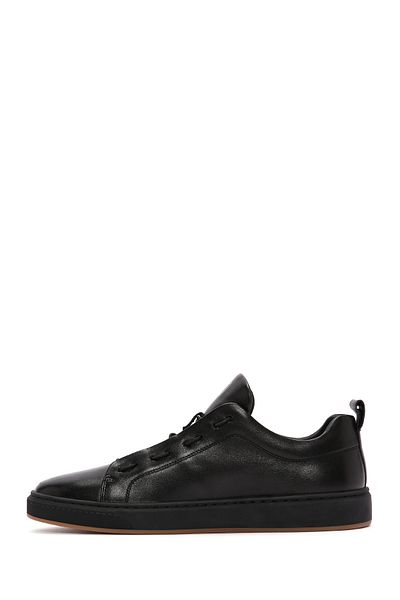 Derimod Men's Black Lace-Up Leather Sneaker 25Sfd 691218