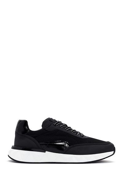 Derimod Men's Leather Black Sneakers - Lace-up, 24sfd623914
