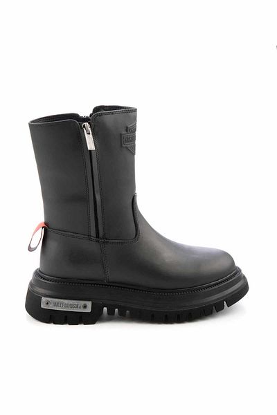 Harley Davidson Cizme și cizme de damă din piele neagră HD0777002603