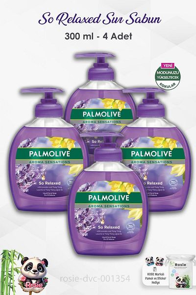 Palmolive Palmolive Aroma Sensations - Set of 4 so Relaxed Liquid Soap 300 ml and Rosie