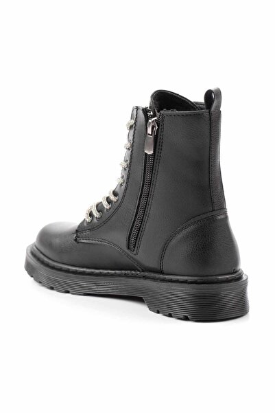 Bambi Siyah Lame Kadın Bot & Bootie K02836222909