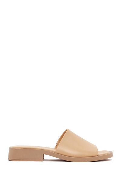 Derimod Розови дамски кожени чехли - 24sfd201118