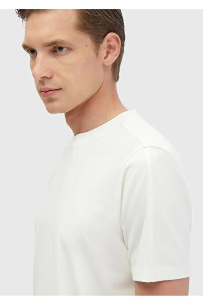 Ramsey Μπλουζάκι Ecru Crew Neck