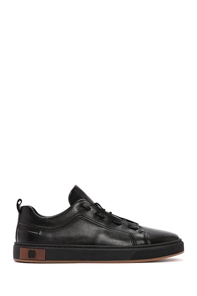 Derimod Men's Black Lace-Up Leather Sneaker 25Sfd 691218