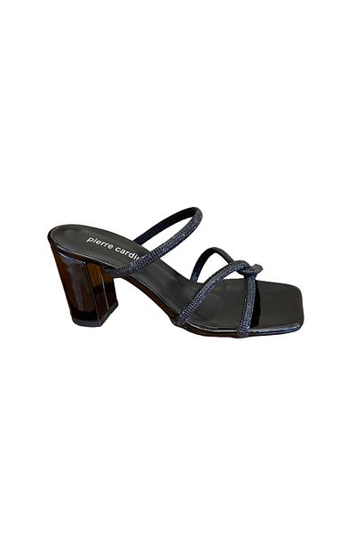 Pierre Cardin PC-52218 Stoned Heeled Women's Slippers Evening Dress