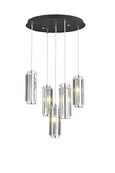 Apliqa Lustra HubRom, NATALI 7000-9040-5Y-CR 30x75 cm 5xE14-40W Crom