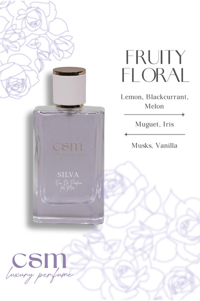 Cosmesa CSM Luxury Perfume Sılva Kadın Parfümü Edp 50ml- Ferah, Meyvemsi, Çiçeksi Ve Tatlı Koku