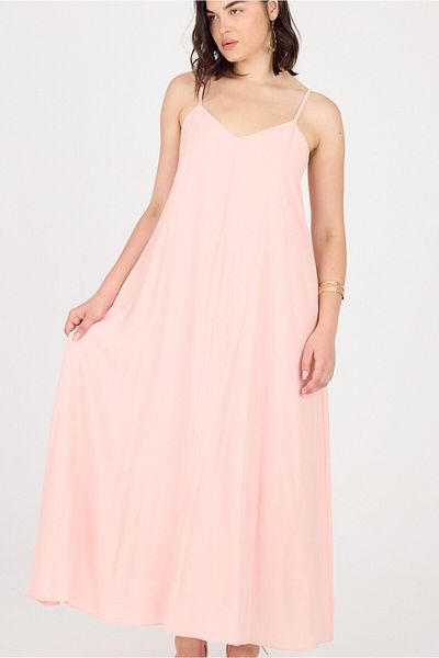 Ceylen Φόρεμα Casual Cut Maxi με λεπτό λουράκι