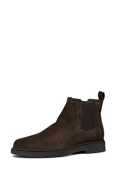Geox Brown Suede Leather Men's Chelsea Boots - Spherica Ec1, U36D1C00022C6006