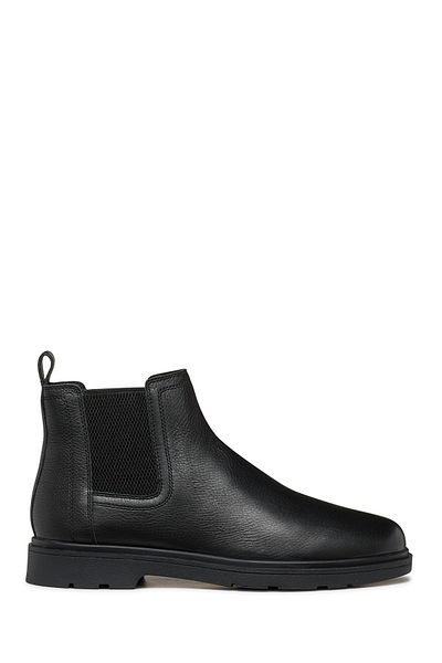 Geox Men's Black Spherica Ec1 Leather Chelsea Boots U36D1C00046C9997