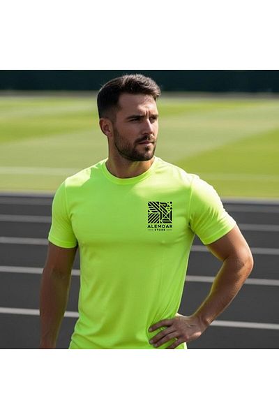 ALEMDAR STORE Alamdar Store Men's Quick-Drying, Moisture-Wicking, Lightweight Workout T-Shirt