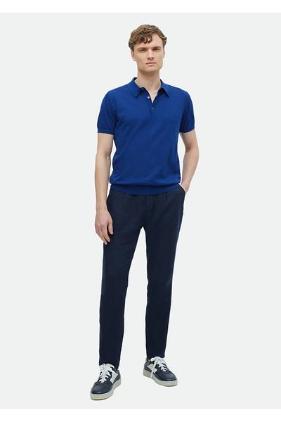 Ramsey Πλεκτό Saks Polo Neck Απλό Πλεκτό 100% Βαμβάκι