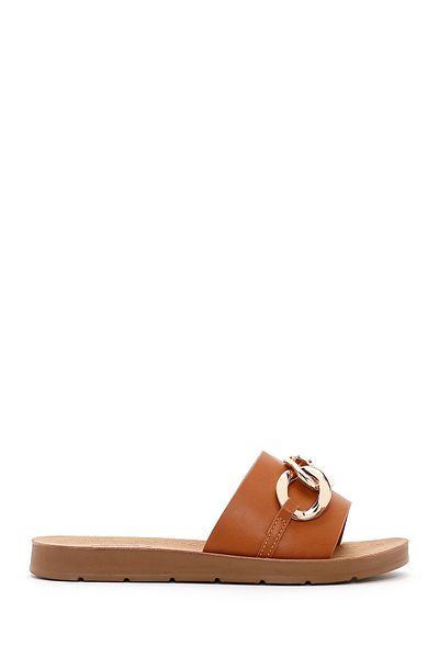 Derimod Women's Tan Accessory Slippers 25Sfe 460418