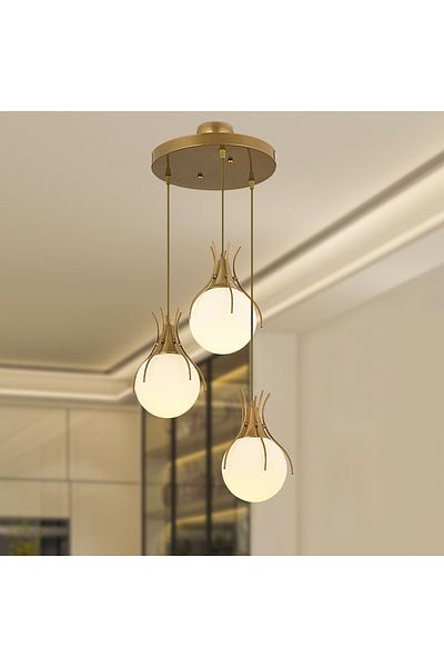 Apliqa Lustra HubRom, TERRA 3759-03-FR 45x85 cm 3xE27-60W Antiq