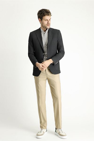 Kiğılı Slim Fit Classic Patterned Jacket