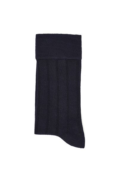 Derimod Men's Navy Blue Bamboo Long Socks 000A2C30136F