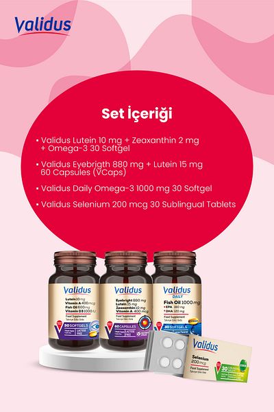 Validus Eye Set - Lutein - Eyebrighth - Omega 3 - Selenium